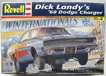 Revell 1/25 Dick Landy's 1968 Dodge Charger, 85-2573 plastic model kit